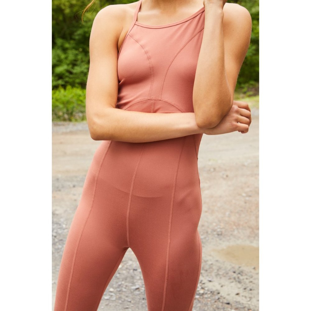 🎉LAST CHANCE🎉 NWT FP Movement Ashford Side To Side Performance Onesie / Coral - Picture 4 of 8